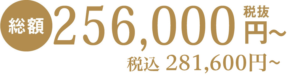 一日葬の費用は256,000円